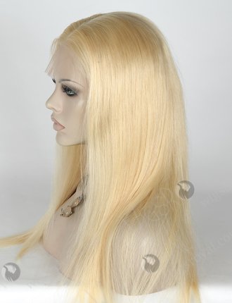 In Stock Indian Remy Hair 18" Straight 613# Color Full Lace Wig FLW-01827