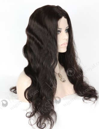 In Stock Indian Remy Hair 20" Body Wave Natural Color Full Lace Glueless Wig GL-01017