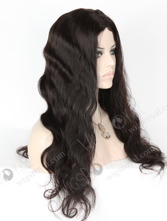 In Stock Indian Remy Hair 20" Body Wave Natural Color Full Lace Glueless Wig GL-01017