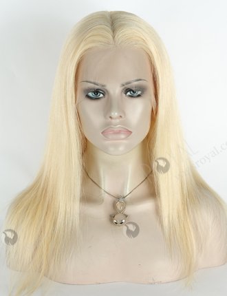 Full Lace Human Hair Wigs Indian Remy Hair 16" Straight 613# Color FLW-01823