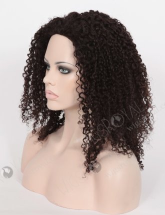 In Stock Brazilian Virgin Hair 18" Tight Curl 8mm Natural Color Full Lace Glueless Wig GL-04043