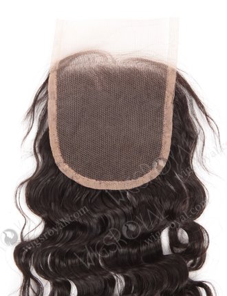 In Stock Indian Remy Hair 10" Natural Curly Natural Color Top Closure STC-272