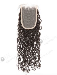 In Stock Indian Remy Hair 20" Loose Pixie Curl Natural Color Top Closure STC-392