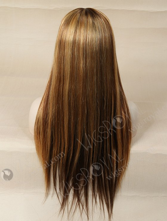 High Density Highlight Balayage Color Human Hair Silk Top Full Lace Wigs WR-ST-031-6922