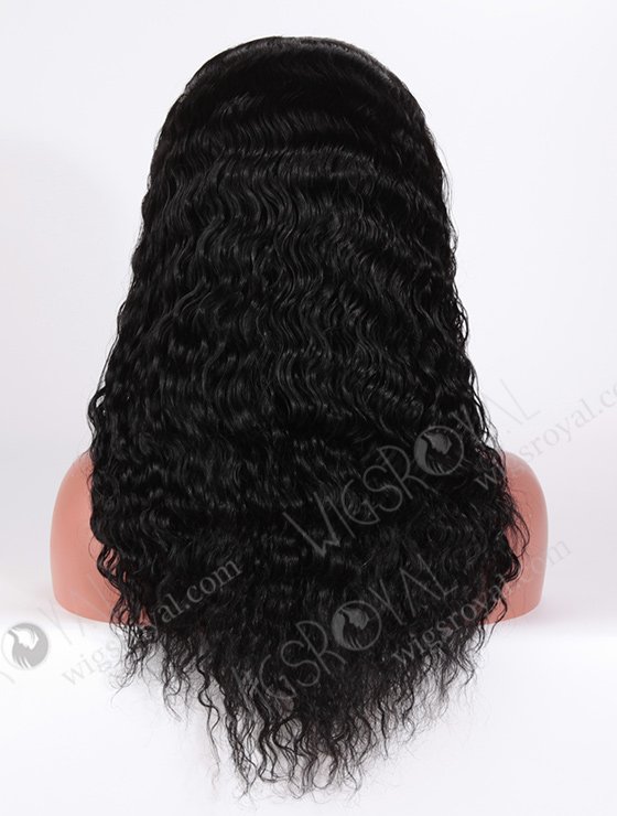 In Stock Indian Remy Hair 18" Spanish Wave 1# Color Full Lace Wig FLW-01391-7265