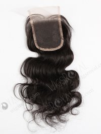 In Stock Indian Remy Hair 14" Body Wave #1B Color Top Closure STC-04