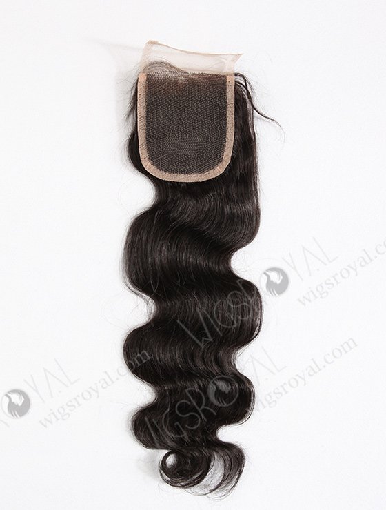 In Stock Indian Remy Hair 16" Body Wave #1B Color Top Closure STC-66