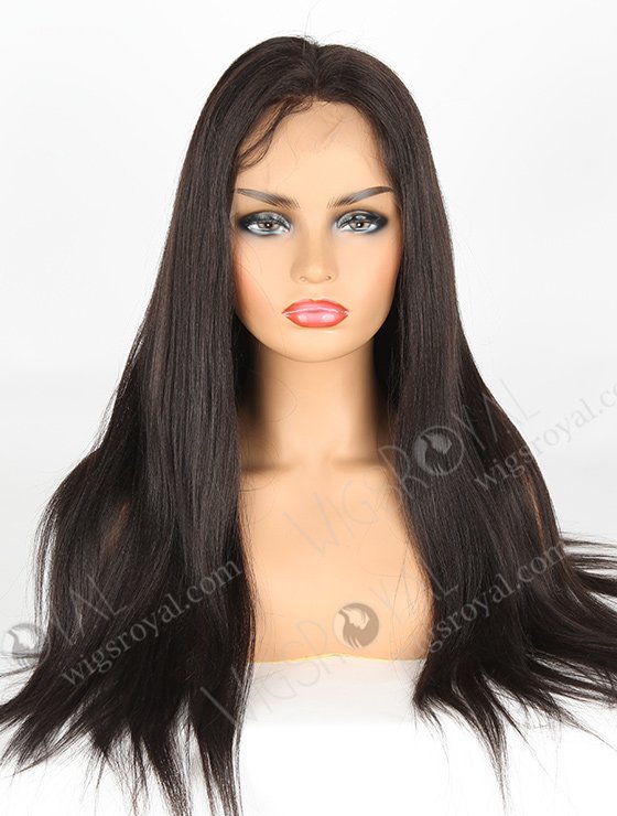 In Stock Indian Remy Hair 20" Yaki 1b# Color Full Lace Wig FLW-01597