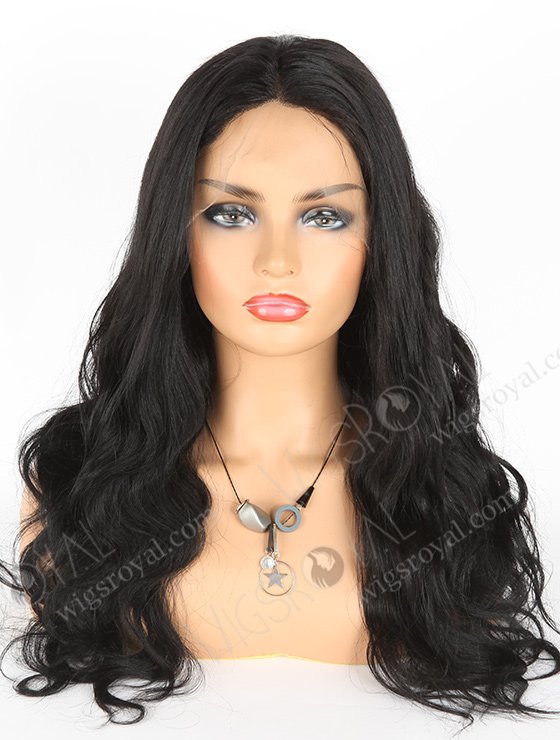 In Stock Indian Remy Hair 20" Body Wave 1# Color Full Lace Wig FLW-01579-7421