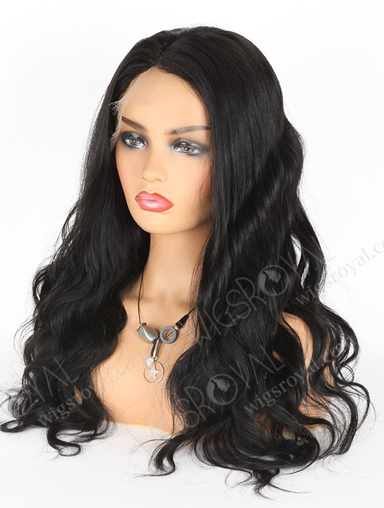 In Stock Indian Remy Hair 20" Body Wave 1# Color Full Lace Wig FLW-01579-7422