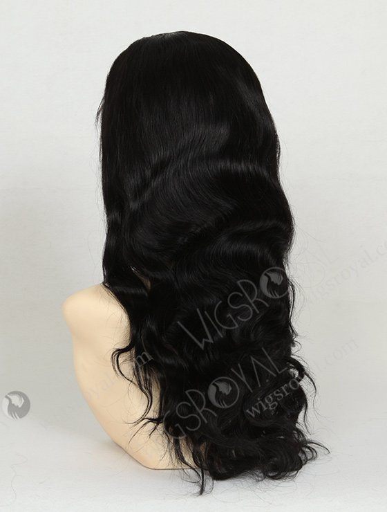 In Stock Indian Remy Hair 18" Body Wave 1# Color Full Lace Wig FLW-01390-7257