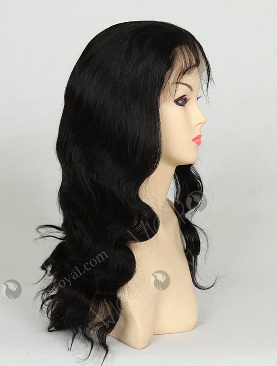 In Stock Indian Remy Hair 18" Body Wave 1# Color Full Lace Wig FLW-01390-7259