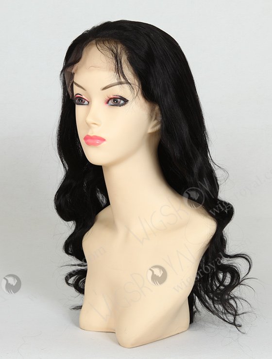 In Stock Indian Remy Hair 18" Body Wave 1# Color Full Lace Wig FLW-01390-7258