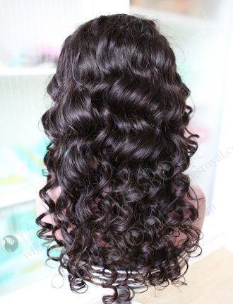 High Quality Long Human Hair Bouncy Curly Silk Top Full Lace Wigs WR-ST-037
