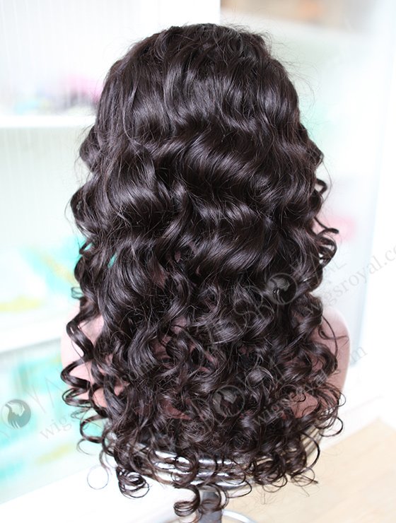 High Quality Long Human Hair Bouncy Curly Silk Top Full Lace Wigs WR-ST-037-7014