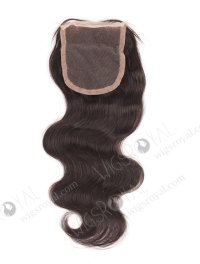 In Stock Indian Remy Hair 12" Body Wave Natural Color Top Closure STC-236