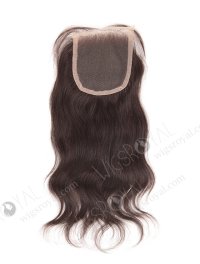 In Stock Indian Remy Hair 10" Natural Straight Natural Color Top Closure STC-109