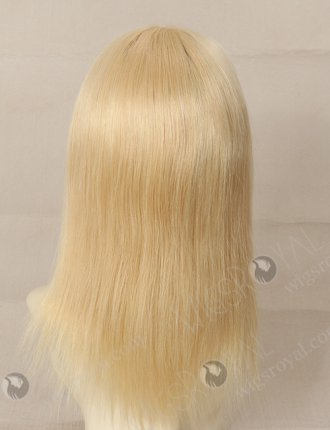 Blond Human Hair Wig with Bangs WR-GL-028