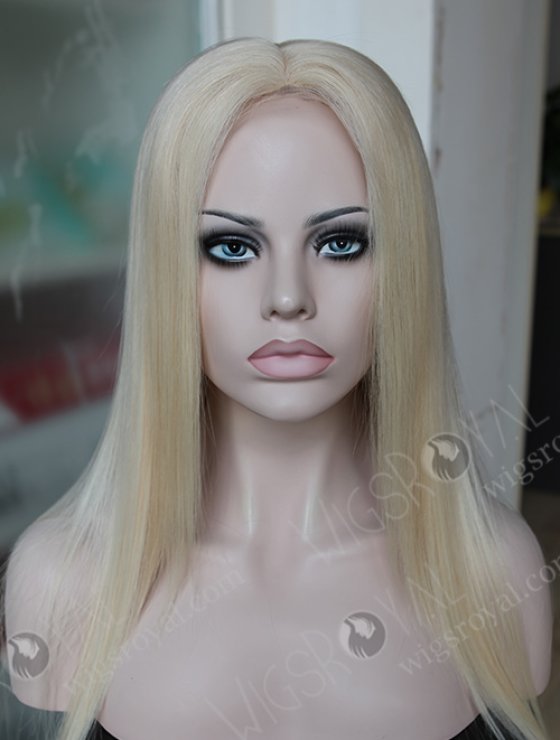 White Color Virgin Hair Hidden Knots Most Realistic Silk Base Full Lace Wigs WR-ST-043-7672
