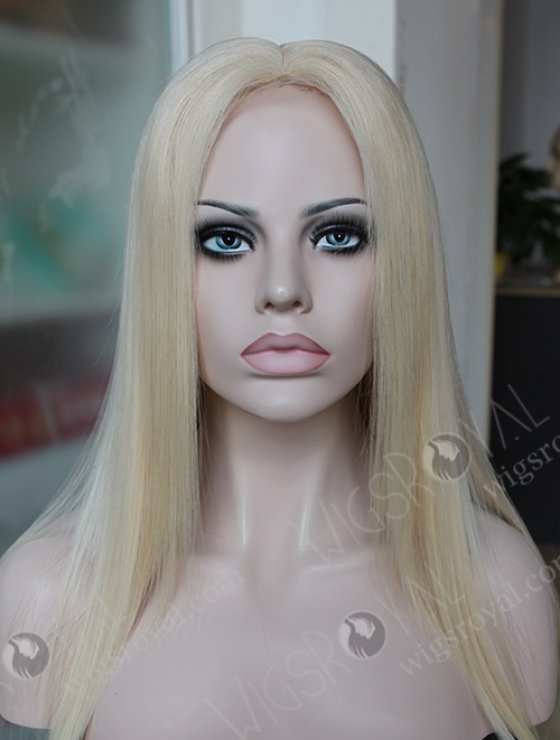 White Color Virgin Hair Hidden Knots Most Realistic Silk Base Full Lace Wigs WR-ST-043-7674