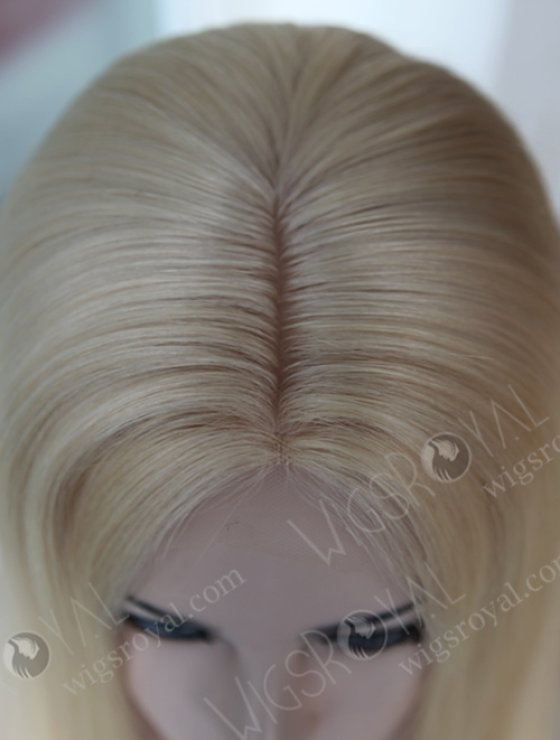White Color Virgin Hair Hidden Knots Most Realistic Silk Base Full Lace Wigs WR-ST-043-7675