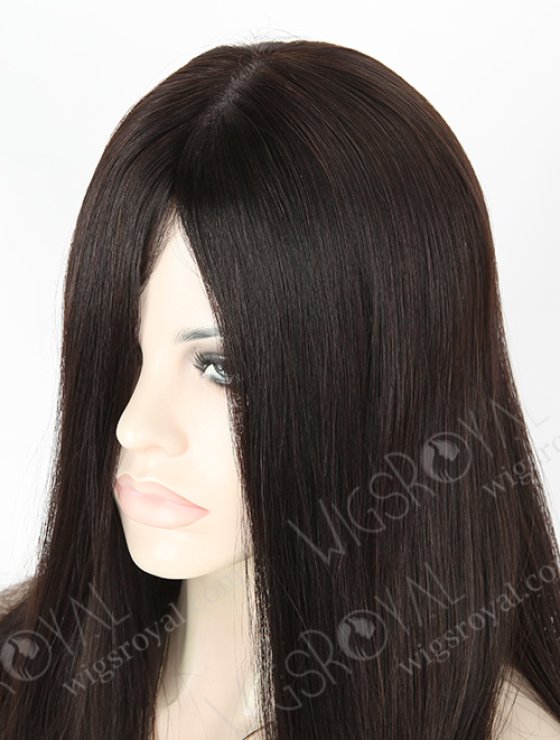 Premium Human Hair Silky Straight Black Color Jewish Style Women Wigs WR-GR-006-7948