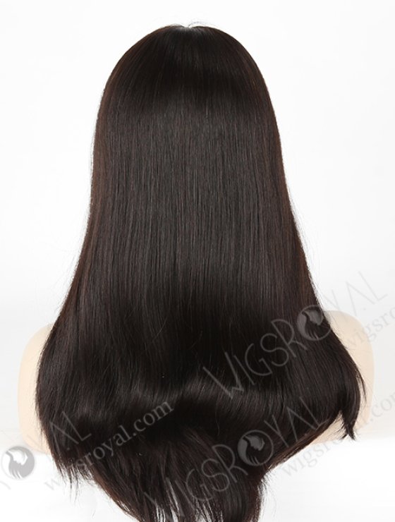 Premium Human Hair Silky Straight Black Color Jewish Style Women Wigs WR-GR-006-7952