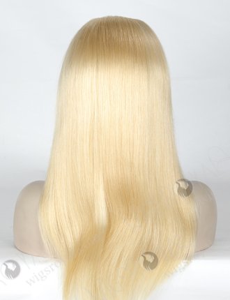 Cuticle Aligned European Raw Human Hair Wigs Blonde Color Silk Top Full Lace Wig WR-ST-049