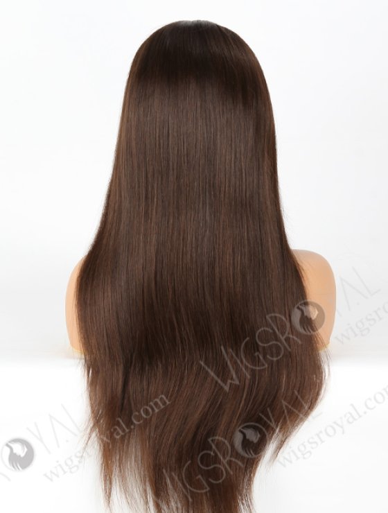 Long Straight Human Hair Natural Color Mimic Human Scalp Parting Full Lace Wig WR-ST-048-7737