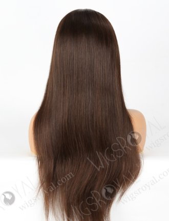 Long Straight Human Hair Natural Color Mimic Human Scalp Parting Full Lace Wig WR-ST-048