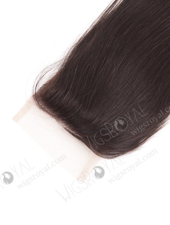 In Stock Chinese Virgin Hair 14" Yaki Natural Color Top Closure STC-297-8117