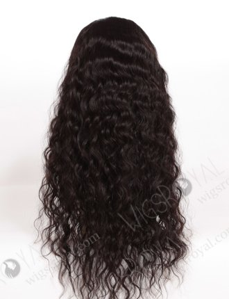 Brazilian Virgin Very Wavy 25mm Natural Black Human Hair Hidden Knots Glueless Wig WR-GL-043