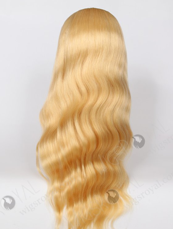 Long Human Hair Indian Virgin Blonde Color Body Wave Glueless Wig WR-GL-040-8172