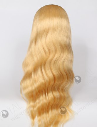 Long Human Hair Indian Virgin Blonde Color Body Wave Glueless Wig WR-GL-040