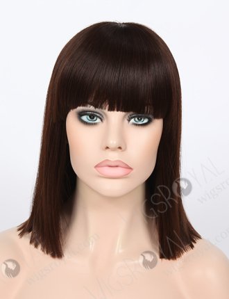 Fashion Bob Style Wig with Bangs Human Hair Glueless Wigs For Women WR-GL-046
