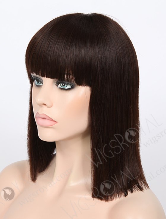 Fashion Bob Style Wig with Bangs Human Hair Glueless Wigs For Women WR-GL-046-8222