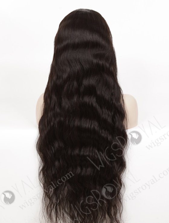 Ultra Long 36 Inches Natural Color Natural Wave Human Hair Silk Top Glueless Wigs WR-GL-044-8207