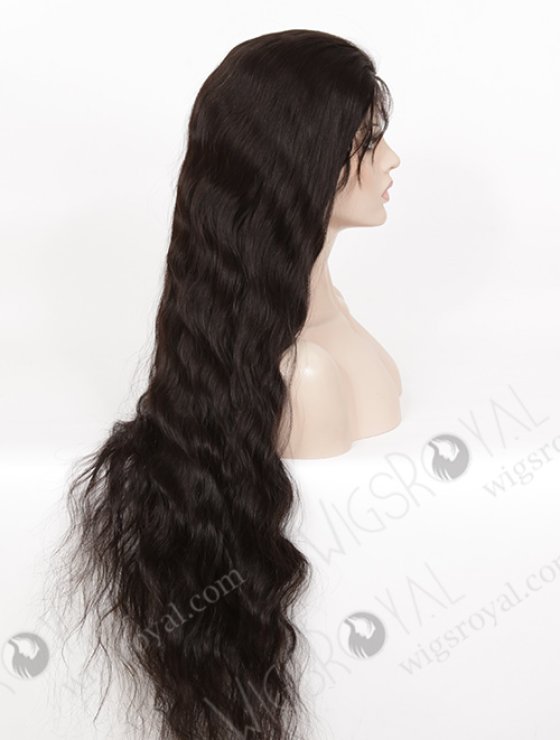 Ultra Long 36 Inches Natural Color Natural Wave Human Hair Silk Top Glueless Wigs WR-GL-044-8208