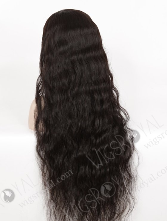 Ultra Long 36 Inches Natural Color Natural Wave Human Hair Silk Top Glueless Wigs WR-GL-044-8211