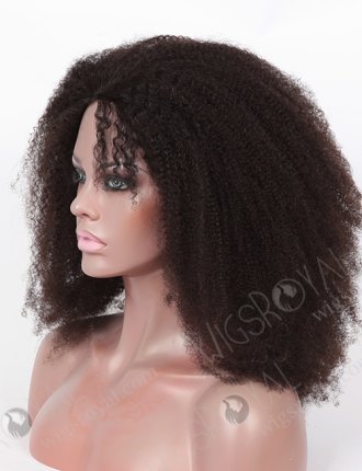 Afro Curl 2mm Indian Virgin Human Hair Glueless Wig For Black Women WR-GL-048