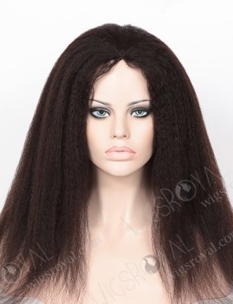 Indian Virgin Human Hair Italian Yaki Hair All Hand-tied Glueless Wig WR-GL-047