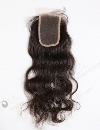 In Stock Malaysian Virgin Hair 16" Natural Straight Natural Color Top Closure STC-09