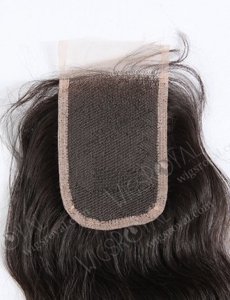 In Stock Malaysian Virgin Hair 16" Natural Straight Natural Color Top Closure STC-09
