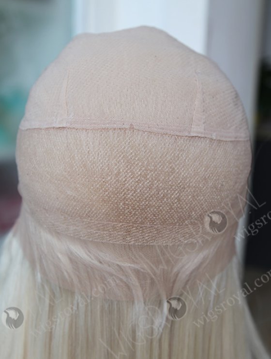 White Color Virgin Hair Hidden Knots Most Realistic Silk Base Full Lace Wigs WR-ST-043-8510