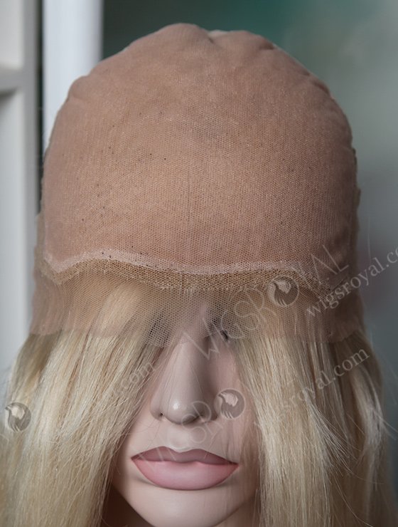 Best Quality European Human Hair Pure White Color Silk Top Wig For Women WR-ST-032-8467