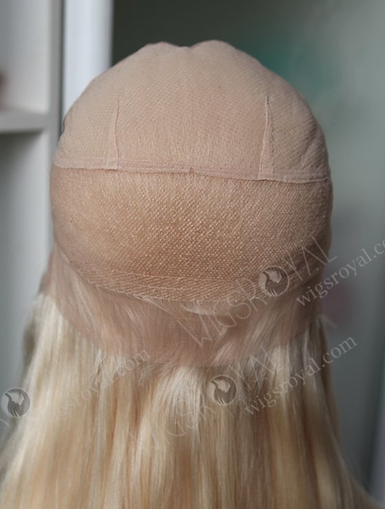 Best Quality European Human Hair Pure White Color Silk Top Wig For Women WR-ST-032-8469