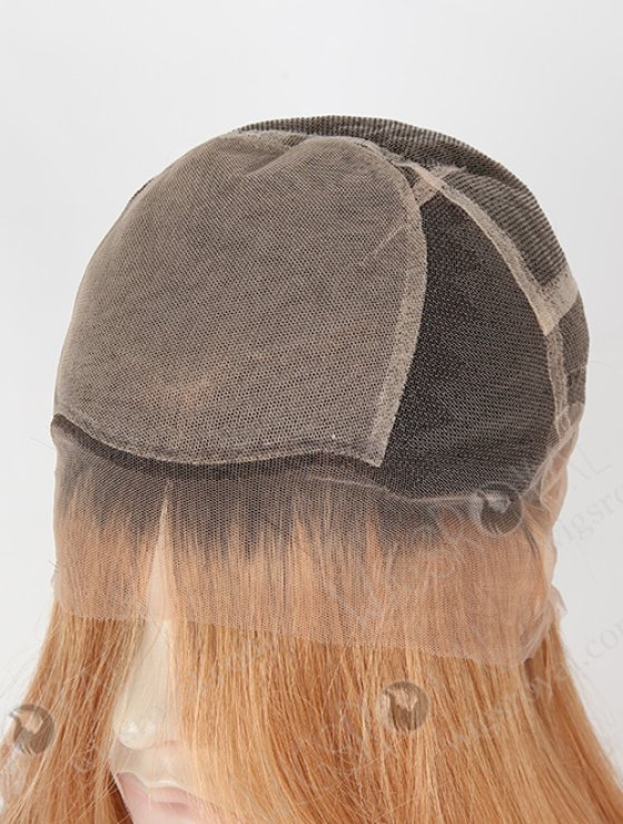 The Special Top Mesh Mongolian Virgin T3#/12# Straight Silk Top Full Lace Wig WR-ST-045-8516