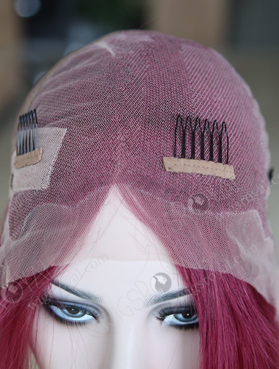 Aubergine Color Human Hair Bob Wigs WR-LW-081-8327