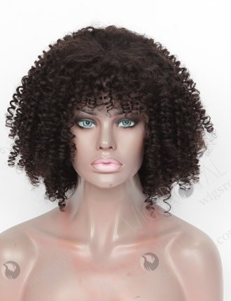 Curly Human Hair Wigs for Black Women with Bangs Glueless Wigs WR-GL-051