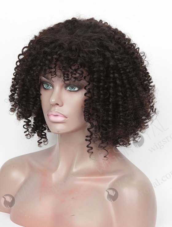 Curly Human Hair Wigs for Black Women with Bangs Glueless Wigs WR-GL-051-8782